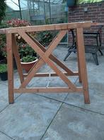 2 houten schragen €20.00, Doe-het-zelf en Verbouw, Steigers, Ophalen, Gebruikt, Overige typen, Minder dan 2 meter