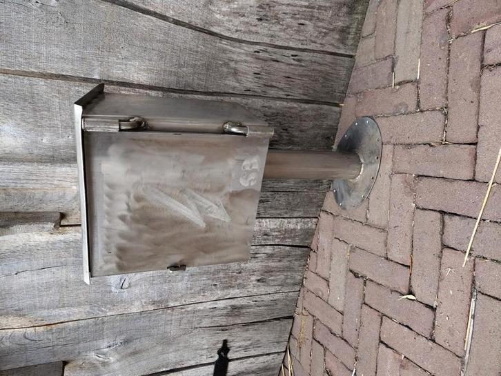 RVS Elektra meterkast of walstroom meterkast afsluitbaar, Tuin en Terras, Overige Tuin en Terras, Gebruikt, Ophalen of Verzenden