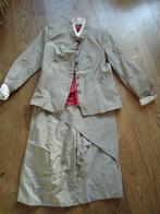 z.g.a.n. taupe Cane & Cane rok en jasje M/L, Kleding | Dames, Maat 38/40 (M), Kostuum of Pak, Bruin, Ophalen of Verzenden