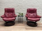 Set Stressles Mayfair verstelbare relax fauteuils relaxstoel, Ophalen, N, N, Leer