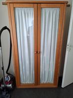Eiken Vitrinekast, Huis en Inrichting, Kasten | Vitrinekasten, Gebruikt, 150 tot 200 cm, 25 tot 50 cm, 50 tot 100 cm