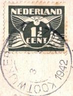 957513	Veluwe Gld	boschpad Poststempel Kootwijkerbroek	1942, Verzamelen, Ansichtkaarten | Nederland, Ophalen of Verzenden, 1940 tot 1960