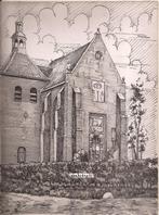 Harkstede Kerk tekening Sievers 50/60er jaren, Ophalen of Verzenden
