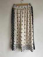 eksept maxi rok maat L/XL beige zwart, Verzenden, Zwart, Maat 46/48 (XL) of groter, Zo goed als nieuw
