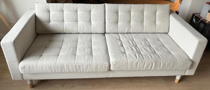 IKEA LANDSKRONA 3-zits bank, Huis en Inrichting, Banken | Bankstellen, Zo goed als nieuw, Rechte bank, Driepersoons, 200 tot 250 cm