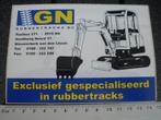 sticker GN rubbertracks logo nieuwerkerk aan den ijssel, Verzenden, Zo goed als nieuw, Bedrijf of Vereniging