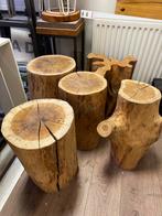 Boomstam Bijzettafel / Kruk, Ophalen, Gebruikt