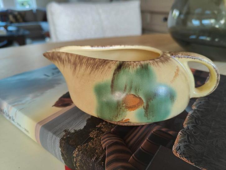 Elsterwerda sauskan melkkannetje botergeel vintage retro, Antiek en Kunst, Antiek | Schalen, Ophalen of Verzenden