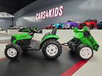 Kindertractor 24 volt met aanhanger - elektrische kiepbak-RC, Ophalen of Verzenden, Nieuw, Afstandsbediening