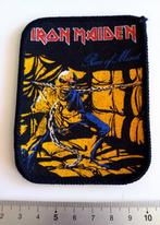 Iron Maiden  mooie vintage 1983 piece of mind patch 125, Verzamelen, Muziek, Artiesten en Beroemdheden, Nieuw, Kleding, Verzenden