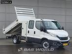 Iveco Daily 35C14 Kipper met Kist Dubbel Cabine 3,5t Trekhaa, Auto's, Bestelauto's, Stof, Gebruikt, Euro 6, Iveco