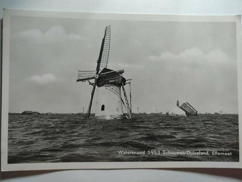 J589 Ellemeet Watersnood Molen, Verzamelen, Ansichtkaarten | Nederland, Noord-Holland, 1920 tot 1940, Ophalen of Verzenden