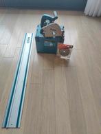 Makita SP6000J invalzaag met liniaal, mbox en nieuw zaagblad, Gebruikt, Invalzaag, Ophalen of Verzenden, Makita