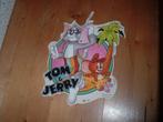 Tom en Jerry kat en muis sticker groot vakantie, Verzamelen, Stickers, Ophalen of Verzenden, Zo goed als nieuw