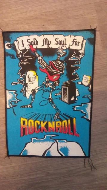 I sold my Soul rock en Roll vintage logo backpatch muziek beschikbaar voor biedingen