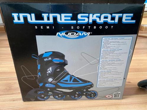 Inline skates skeelers Nijdam maat 41 (26,5 cm) zgan, Sport en Fitness, Skeelers, Zo goed als nieuw, Inline skates 4 wielen, Overige merken