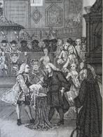 gravure doop erfprins Willem V 1748, S. Fokke, Antiek en Kunst, Kunst | Etsen en Gravures, Verzenden