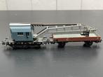 Märklin Kraanwagen blauw Krupp-Ardelt DB 4611 met 4503 wagon, Hobby en Vrije tijd, Modeltreinen | H0, Wisselstroom, Gebruikt, Ophalen of Verzenden