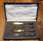 Antieke set vleesvorkjes en fileermessen 800 zilver, Ophalen of Verzenden
