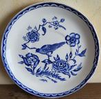 BOCH La Louvière ondertas blauw/wit vogel + bloemen 1920 .., Antiek en Kunst, Antiek | Servies los, Ophalen of Verzenden