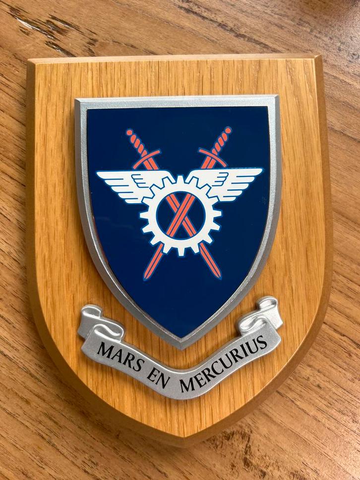 Schildje “Mars en Mercurius” Officieren, Verzamelen, Militaria | Algemeen, Overige soorten, Embleem of Badge, Nederland, Ophalen of Verzenden