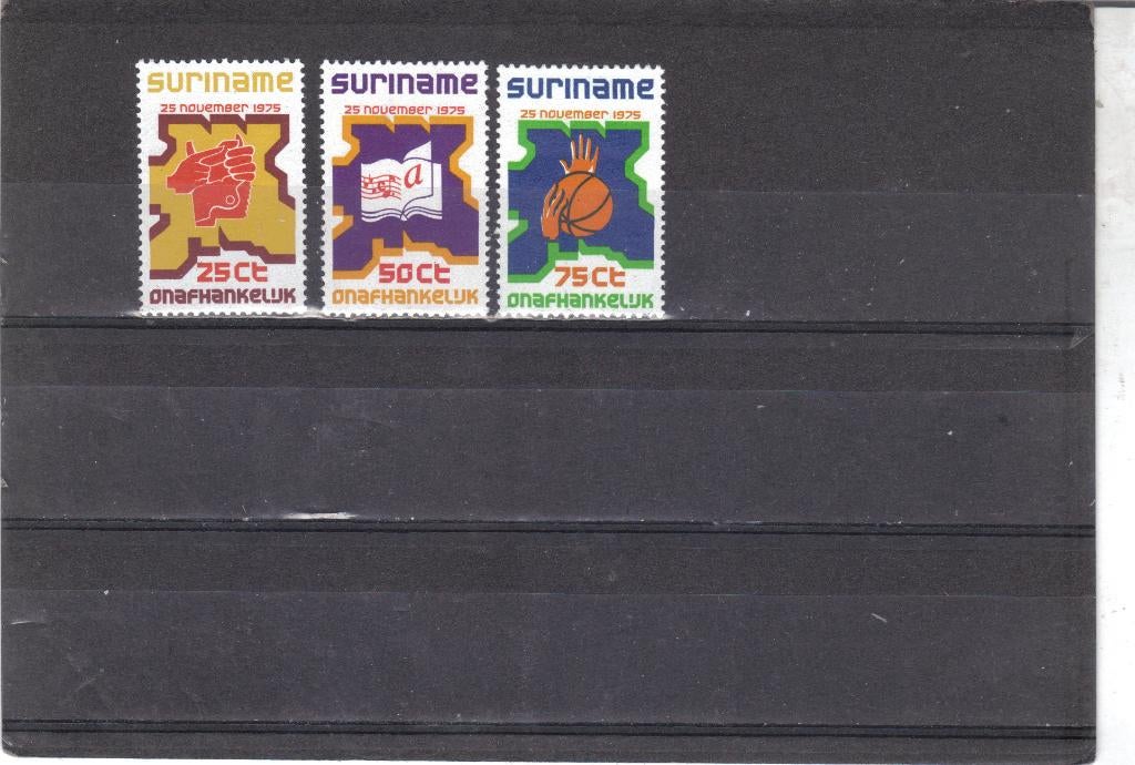 Suriname serie 25 november 1979 Onafhankelijk MNH, Ophalen of Verzenden, Postfris, Zuid-Amerika