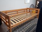 1 persoons bed 90 x 200, Huis en Inrichting, Slaapkamer | Bedden, 90 cm, Gebruikt, Eenpersoons, Bruin