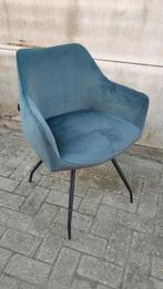 ⚠️OP=OP⚠️Industriële eetkamerstoel Nelly Velvet Antraciet, Huis en Inrichting, Stoelen, Ophalen, Overige kleuren, Nieuw, Vijf, Zes of meer stoelen