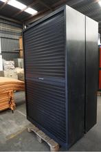 Zwarte archiefkast, roldeurkast, kantoorkast, dossierkast