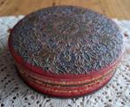 Oud brocante Droste chocolade blikje met bloemen motief, Verzamelen, Blikken, Ophalen of Verzenden, Gebruikt, Overige, Droste