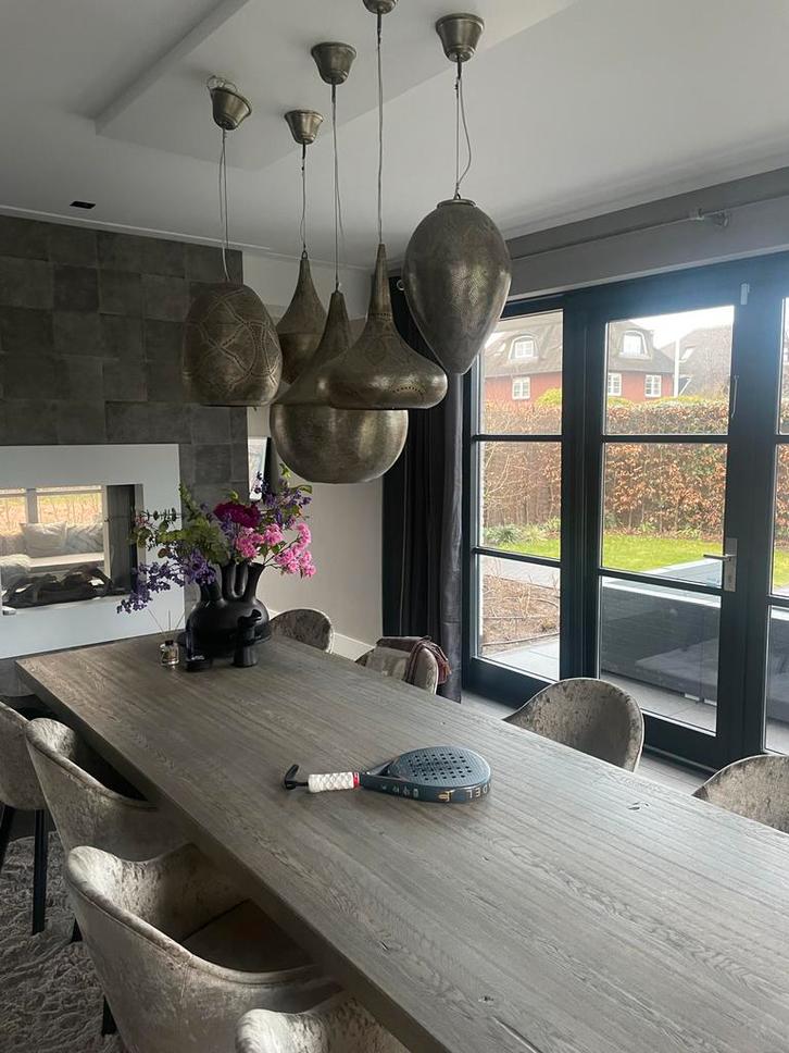 Zenza Lampen - 5 stuks - Gebruikt, Huis en Inrichting, Tafels | Eettafels, Gebruikt, Minder dan 50 cm, Overige vormen, Metaal