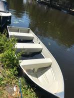 Keurig onderhouden aluminium sloep & elektrische motor, Watersport en Boten, Ophalen, Elektrisch, Aluminium, Zo goed als nieuw