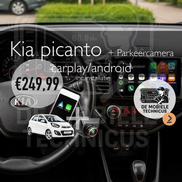 Kia picanto Carplay&Android +parkeercamera (2011 t/m 2016) beschikbaar voor biedingen