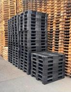 Kunststof pallets 100x120 zwart zwaare steenpallets, Minder dan 3 m³, Ophalen, Overige houtsoorten, Blokken
