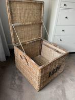 Rieten mand 72 x 72 x 54, Huis en Inrichting, Woonaccessoires | Schalen en Manden, Ophalen, Mand, Vierkant, Zo goed als nieuw