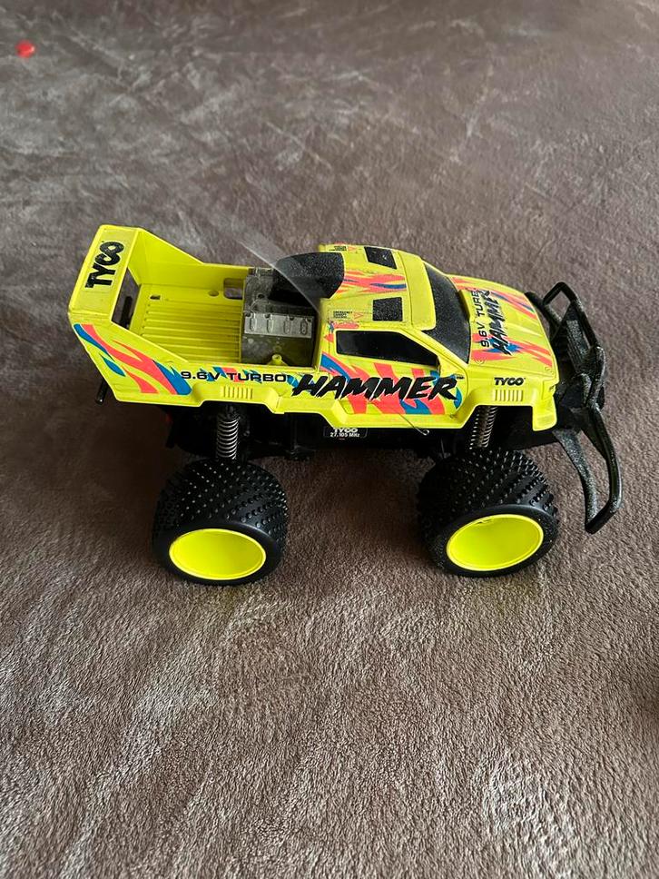 Tyco Hammer 9.6V - Vintage RC Monster Truck, Kinderen en Baby's, Speelgoed | Speelgoedvoertuigen, Gebruikt, Afstandsbediening