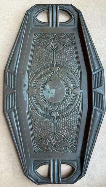 Art deco dienblad, metaal beschikbaar voor biedingen