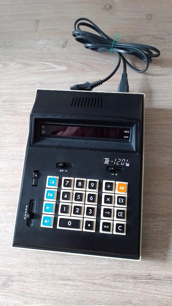 Teco te-1201 rekenmachine vintage oude te1201, Diversen, Rekenmachines, Gebruikt, Ophalen of Verzenden