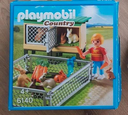 Playmobil Country 6140 konijnenhok in doos, Kinderen en Baby's, Speelgoed | Playmobil, Zo goed als nieuw, Ophalen of Verzenden