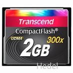 Transcend 300x 2GB CompactFlash CF geheugenkaart, Ophalen of Verzenden, Fotocamera
