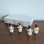 4 x Vintage Dregeno kersthanger sneeuwpop Erzgebirge Hout, Ophalen of Verzenden, Gebruikt