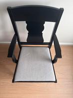 IKEA Zwarte stoel met armleuningen, Ophalen, Zwart, Zo goed als nieuw, Vijf, Zes of meer stoelen