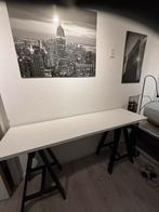 Werkblad op 2 schagen, Huis en Inrichting, Bureaus, Ophalen, Zo goed als nieuw