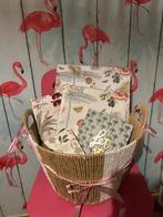 Tropische stationery set – schriften + map – nieuw, Diversen, Schoolbenodigdheden, Ophalen, Zo goed als nieuw