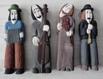 4 x Poolse poppen Hand gesneden houten snijwerk, Antiek en Kunst, Kunst | Beelden en Houtsnijwerken, Ophalen of Verzenden