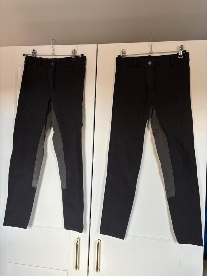 Paardrijden- broek en 2 shirts lange mouw Fouganza, Dieren en Toebehoren, Paardrijkleding, Zo goed als nieuw, Kinderen, Bovenkleding