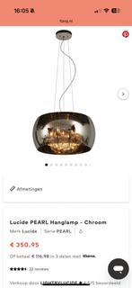 Lucide Pearl Hanglamp - Chroom (2 stuks), Ophalen, Gebruikt, Glas, Minder dan 50 cm