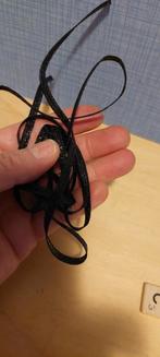 1 meter zwart hoedenstro om te knutselen, Ophalen of Verzenden, Nieuw, Materiaal