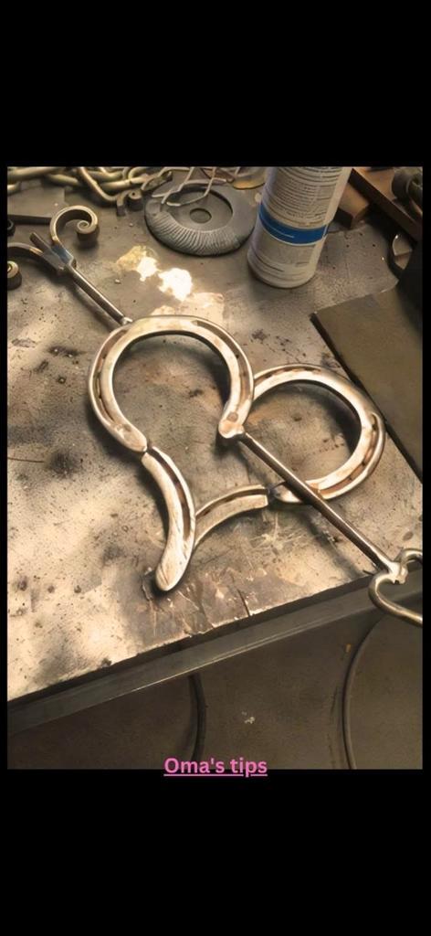 Handgemaakte decoratie van hoefijzers, Dieren en Toebehoren, Paarden en Pony's | Beschermers, Ophalen of Verzenden
