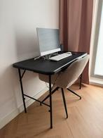 Inklapbare tafel/bureau zwart 120x60x75, Huis en Inrichting, Bureaus, Ophalen, Zo goed als nieuw